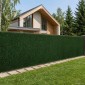 vidaXL Τεχνητός φράκτης Σκούρο Πράσινο 1,5 x 6 m PVC και Ατσάλι