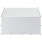 vidaXL Κοτέτσι με Οροφή Ασημί 200 x 200 x 150 cm Γαλβανισμένος Χάλυβας