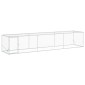 vidaXL Κουτί Κοτόπουλου Ασημί 500 x 100 x 100 cm Γαλβανισμένος Χάλυβας