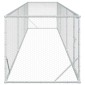 vidaXL Κουτί Κοτόπουλου Ασημί 500 x 100 x 100 cm Γαλβανισμένος Χάλυβας