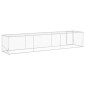 vidaXL Κουτί Κοτόπουλου Ασημί 500 x 100 x 100 cm Γαλβανισμένος Χάλυβας