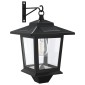 vidaXL Φωτιστικό Τοίχου with LED Bulb 2 τμχ. Μαύρο 19 x 14 x 25 εκ