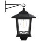 vidaXL Φωτιστικό Τοίχου with LED Bulb 2 τμχ. Μαύρο 19 x 14 x 25 εκ