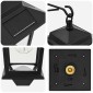 vidaXL Φωτιστικό Τοίχου with LED Bulb 2 τμχ. Μαύρο 19 x 14 x 25 εκ