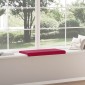 vidaXL Μαξιλάρι πάγκου Βελούδο Κόκκινο Βάθος 35 εκ.