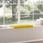 vidaXL Μαξιλάρι πάγκου Βελούδο Κίτρινο Βάθος 35 εκ.