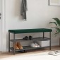 vidaXL Μαξιλάρι πάγκου Βελούδο Σκούρο Πράσινο Βάθος 35 εκ.