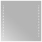 vidaXL Καθρέφτης μπάνιου LED Διαφανές 40 x 40 cm σκληρυμένο γυαλί