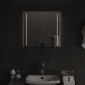 vidaXL Καθρέφτης μπάνιου LED Διαφανές 50 x 50 cm σκληρυμένο γυαλί