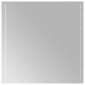 vidaXL Καθρέφτης μπάνιου LED Διαφανές 60 x 60 cm σκληρυμένο γυαλί