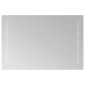 vidaXL Καθρέφτης μπάνιου LED Διαφανές 60 x 40 cm σκληρυμένο γυαλί