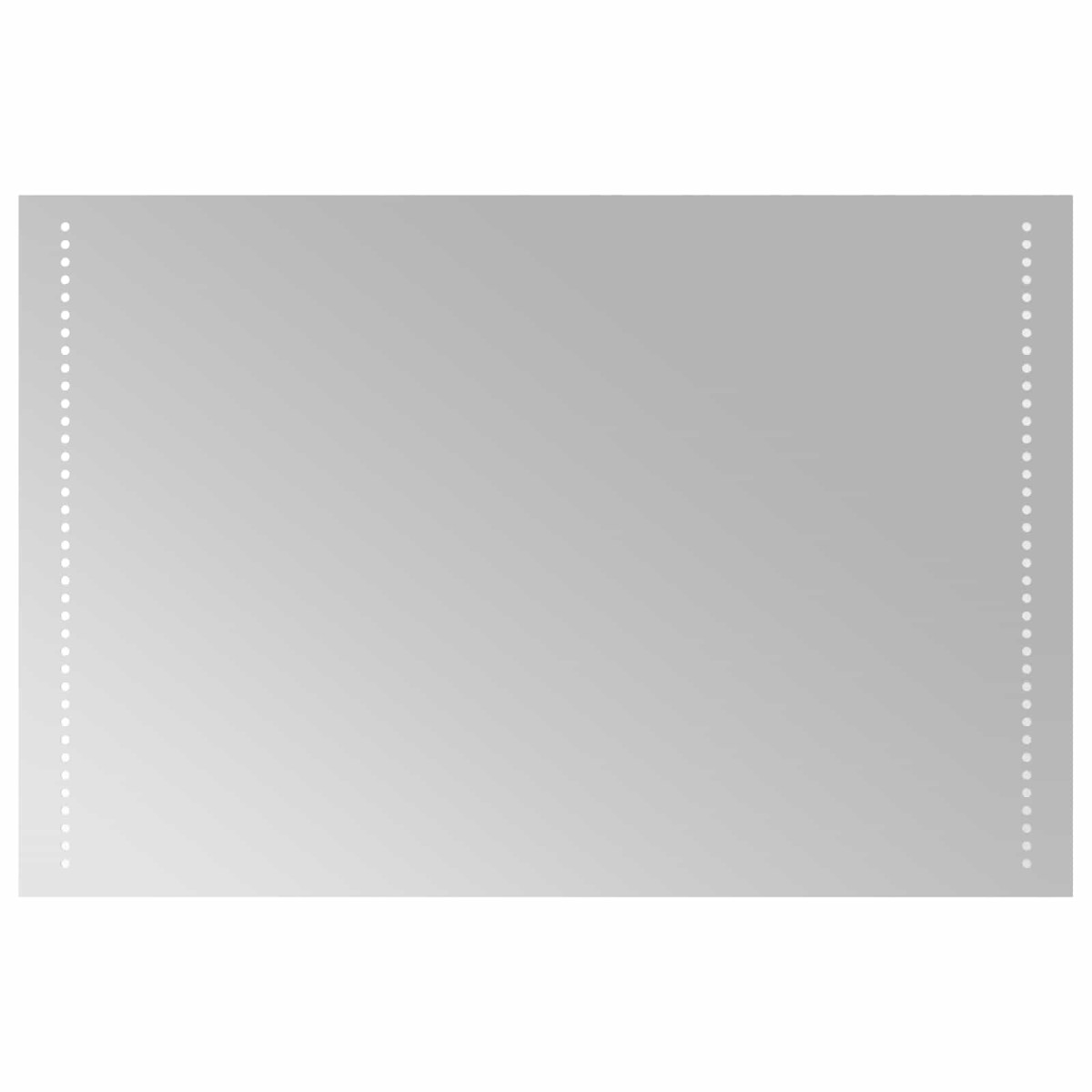 vidaXL Καθρέφτης μπάνιου LED Διαφανές 90 x 60 cm σκληρυμένο γυαλί