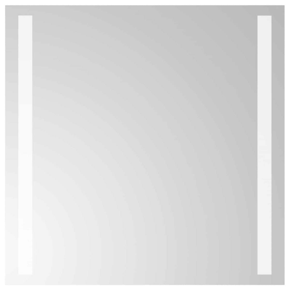 vidaXL Καθρέφτης μπάνιου LED Διαφανές 40 x 40 cm σκληρυμένο γυαλί