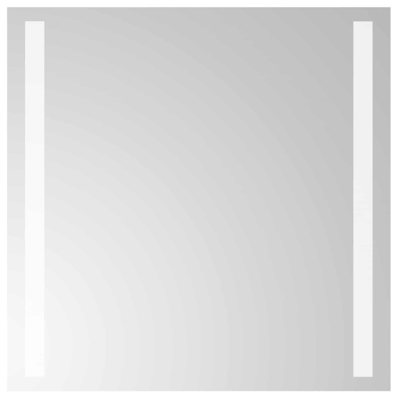 vidaXL Καθρέφτης μπάνιου LED Διαφανές 40 x 40 cm σκληρυμένο γυαλί