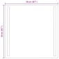 vidaXL Καθρέφτης μπάνιου LED Διαφανές 50 x 50 cm σκληρυμένο γυαλί