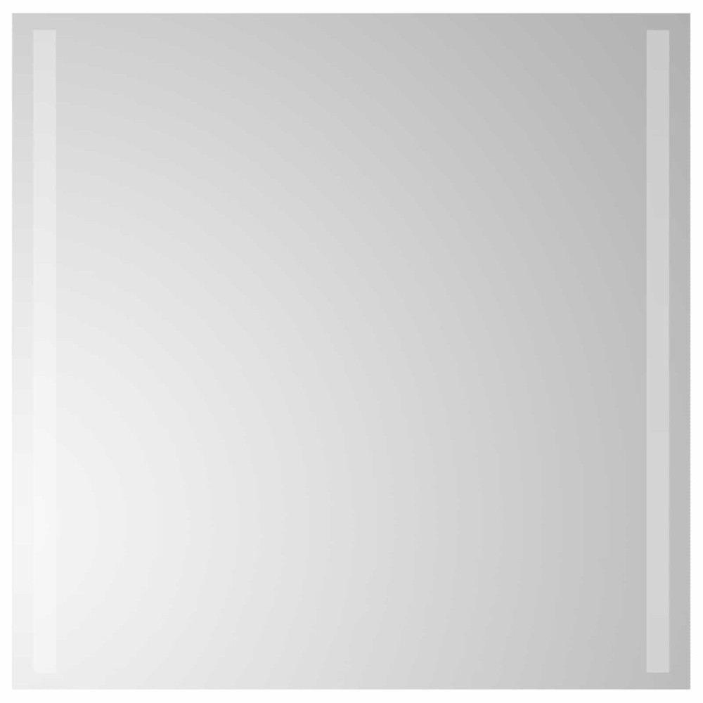 vidaXL Καθρέφτης μπάνιου LED Διαφανές 60 x 60 cm σκληρυμένο γυαλί