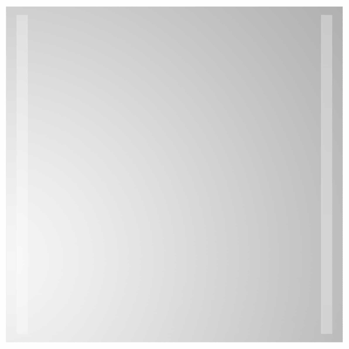 vidaXL Καθρέφτης μπάνιου LED Διαφανές 60 x 60 cm σκληρυμένο γυαλί