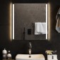 vidaXL Καθρέφτης μπάνιου LED Διαφανές 60 x 60 cm σκληρυμένο γυαλί