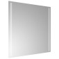 vidaXL Καθρέφτης μπάνιου LED Διαφανές 60 x 60 cm σκληρυμένο γυαλί