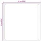 vidaXL Καθρέφτης μπάνιου LED Διαφανές 60 x 60 cm σκληρυμένο γυαλί