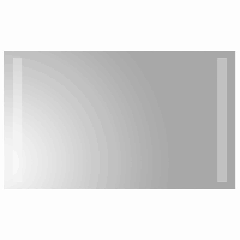 vidaXL Καθρέφτης μπάνιου LED Διαφανές 50 x 30 cm σκληρυμένο γυαλί