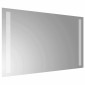 vidaXL Καθρέφτης μπάνιου LED Διαφανές 50 x 30 cm σκληρυμένο γυαλί