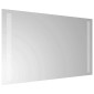 vidaXL Καθρέφτης μπάνιου LED Διαφανές 60 x 30 cm σκληρυμένο γυαλί