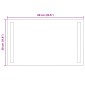 vidaXL Καθρέφτης μπάνιου LED Διαφανές 60 x 30 cm σκληρυμένο γυαλί