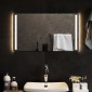 vidaXL Καθρέφτης μπάνιου LED Διαφανές 70 x 40 cm σκληρυμένο γυαλί