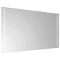 vidaXL Καθρέφτης μπάνιου LED Διαφανές 70 x 40 cm σκληρυμένο γυαλί
