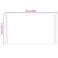 vidaXL Καθρέφτης μπάνιου LED Διαφανές 70 x 40 cm σκληρυμένο γυαλί