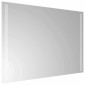 vidaXL Καθρέφτης μπάνιου LED Διαφανές 70 x 50 cm σκληρυμένο γυαλί