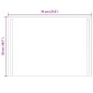 vidaXL Καθρέφτης μπάνιου LED Διαφανές 70 x 50 cm σκληρυμένο γυαλί
