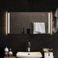 vidaXL Καθρέφτης μπάνιου LED Διαφανές 80 x 40 cm σκληρυμένο γυαλί