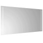 vidaXL Καθρέφτης μπάνιου LED Διαφανές 80 x 40 cm σκληρυμένο γυαλί