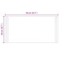 vidaXL Καθρέφτης μπάνιου LED Διαφανές 80 x 40 cm σκληρυμένο γυαλί