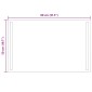 vidaXL Καθρέφτης μπάνιου LED Διαφανές 80 x 50 cm σκληρυμένο γυαλί