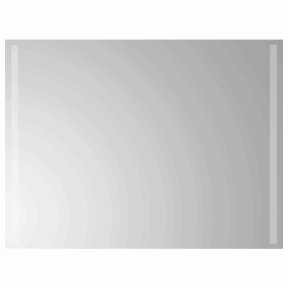 vidaXL Καθρέφτης μπάνιου LED Διαφανές 80 x 60 cm σκληρυμένο γυαλί