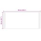 vidaXL Καθρέφτης μπάνιου LED Διαφανές 90 x 40 cm σκληρυμένο γυαλί