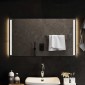 vidaXL Καθρέφτης μπάνιου LED Διαφανές 90 x 50 cm σκληρυμένο γυαλί
