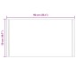 vidaXL Καθρέφτης μπάνιου LED Διαφανές 90 x 50 cm σκληρυμένο γυαλί
