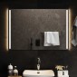 vidaXL Καθρέφτης μπάνιου LED Διαφανές 90 x 60 cm σκληρυμένο γυαλί