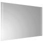 vidaXL Καθρέφτης μπάνιου LED Διαφανές 90 x 60 cm σκληρυμένο γυαλί