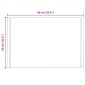 vidaXL Καθρέφτης μπάνιου LED Διαφανές 90 x 60 cm σκληρυμένο γυαλί