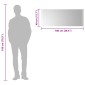 vidaXL Καθρέφτης μπάνιου LED Διαφανές 100 x 40 cm σκληρυμένο γυαλί