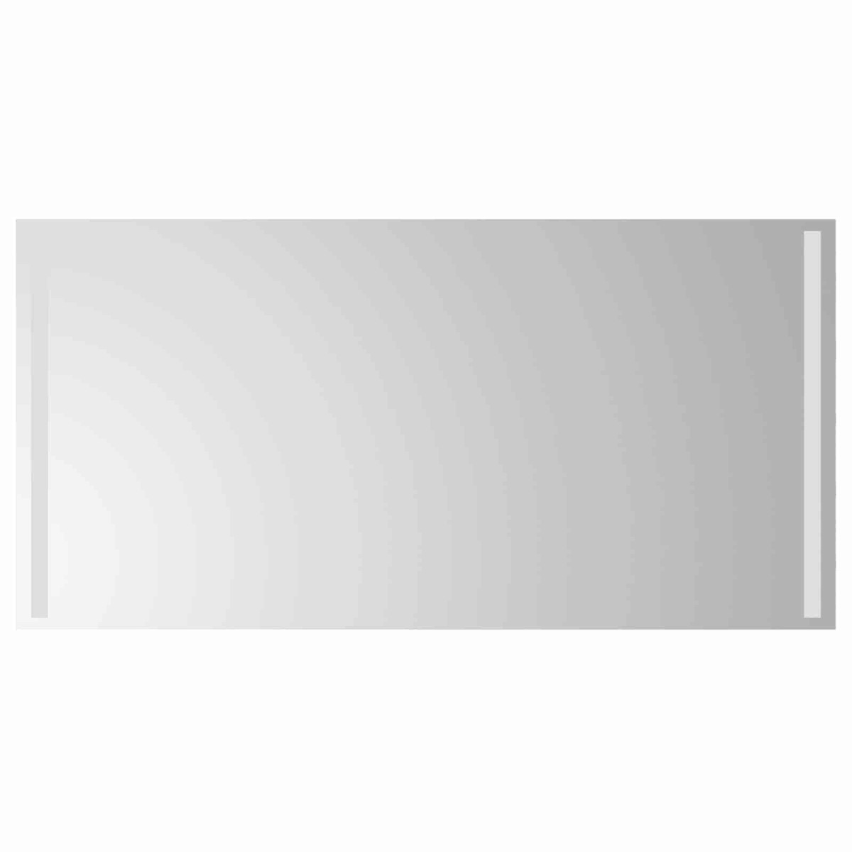 vidaXL Καθρέφτης μπάνιου LED Διαφανές 100 x 50 cm σκληρυμένο γυαλί