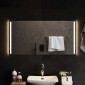 vidaXL Καθρέφτης μπάνιου LED Διαφανές 100 x 50 cm σκληρυμένο γυαλί