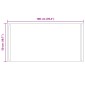 vidaXL Καθρέφτης μπάνιου LED Διαφανές 100 x 50 cm σκληρυμένο γυαλί