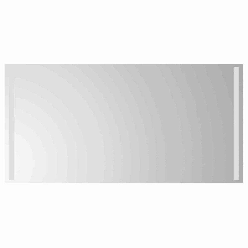vidaXL Καθρέφτης μπάνιου LED Διαφανές 100 x 60 cm σκληρυμένο γυαλί