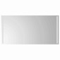 vidaXL Καθρέφτης μπάνιου LED Διαφανές 100 x 60 cm σκληρυμένο γυαλί
